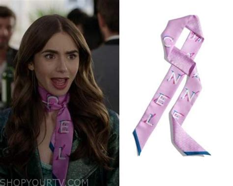 chanel scarf emily in paris|emily purses.